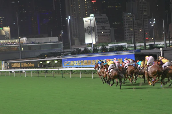 Een Paard Racen Hong Kong Jockey Club — Stockfoto