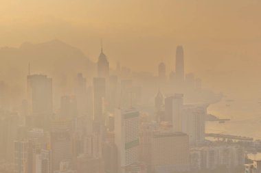 Hong Kong'da bir hava kirliliği sorunu