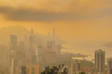 Hong Kong'da bir hava kirliliği sorunu
