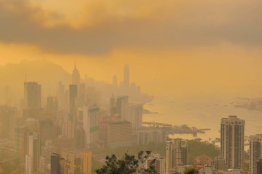 Hong Kong'da bir hava kirliliği sorunu