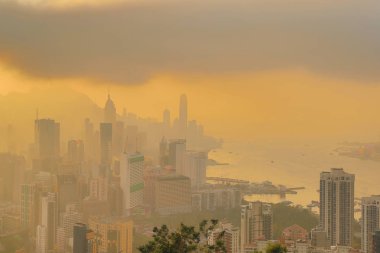 Victoria Harbour gözlemlemek için bir hedef bakış açısı.