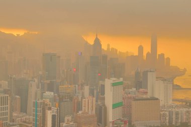 Victoria Harbour gözlemlemek için bir hedef bakış açısı.