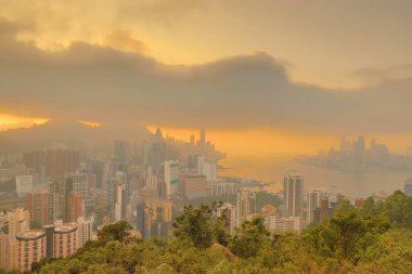 Victoria Harbour hk gözlemlemek için bakış