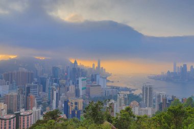 Victoria Harbour hk gözlemlemek için bakış