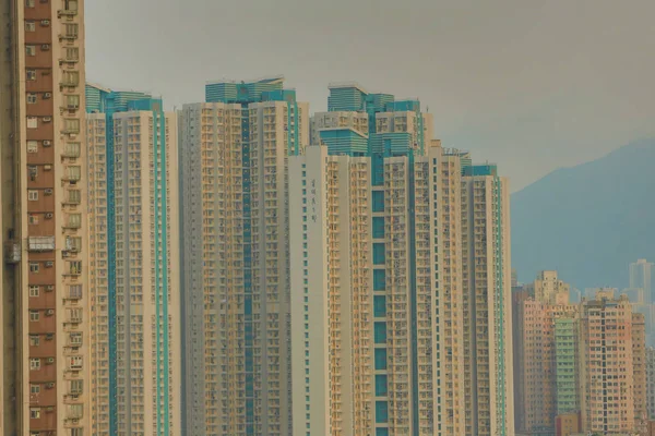 Offentlig Hus Ved Hong Kong Klm Bay – stockfoto