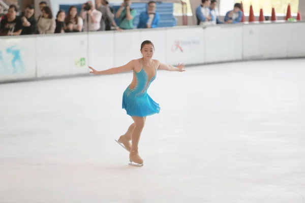 Patinação Artística Patinação Gelo Velocidade — Fotografia de Stock