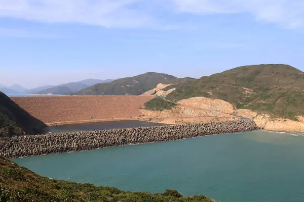 高岛水库东坝 — 图库照片