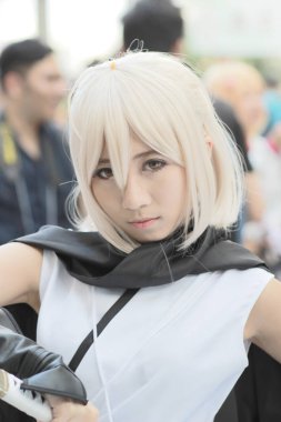 Asya csoplay partide giyinmiş Cosplayer