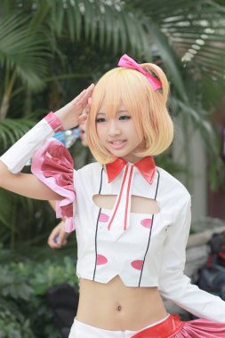 Asya csoplay partide giyinmiş Cosplayer