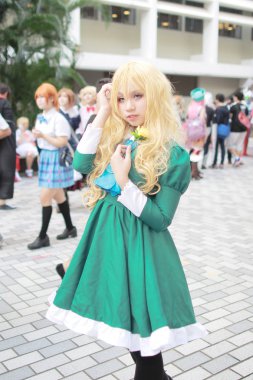 Asya csoplay partide giyinmiş Cosplayer