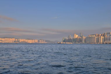 Hong Kong çok tipik sahnede. 2019