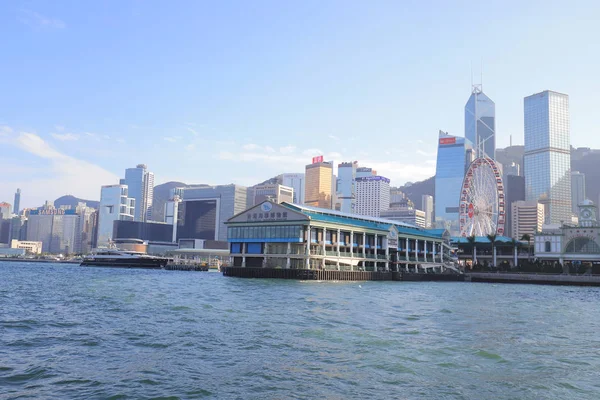 Hong Kong Skyline Porto Fevereiro 2019 — Fotografia de Stock