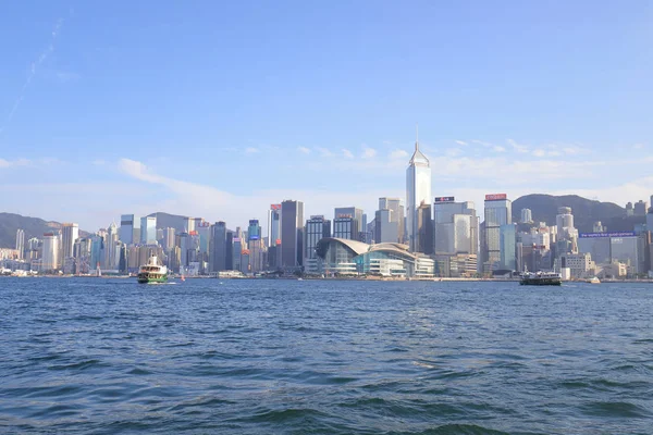 2019年 月港で香港のスカイライン — ストック写真