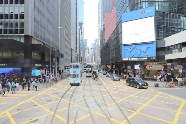 Hong Kong Adası, Çin, Şubat 2019 bir tramvay