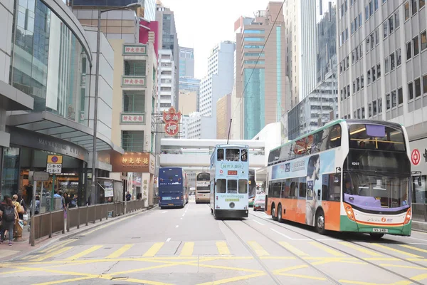 Hong Kong Adası, Çin, Şubat 2019 bir tramvay