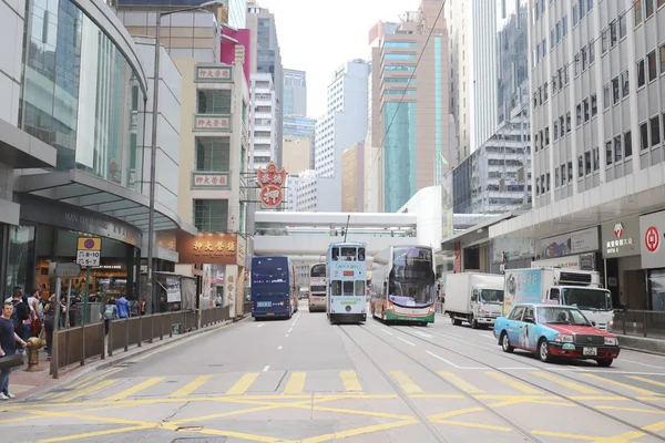 Tram Hong Kong Island Cina Feb 2019 — Foto Stock