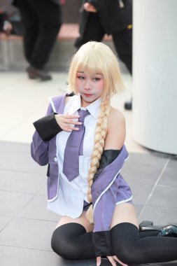 olay Japon animasyon poz bir Cosplayer