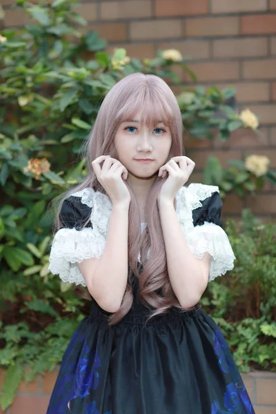 olay Japon animasyon poz bir Cosplayer