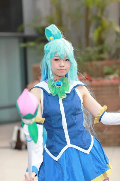 Cosplayer Posing Japanese Animation Event — Stock Photo, Image