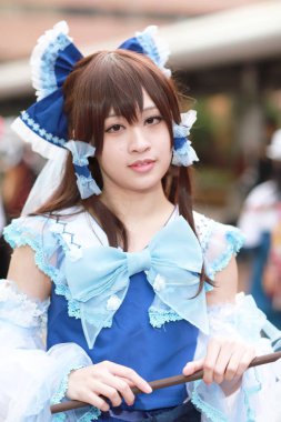 olay Japon animasyon poz bir Cosplayer