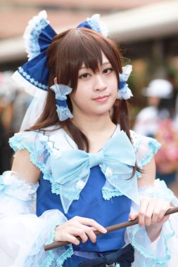 olay Japon animasyon poz bir Cosplayer