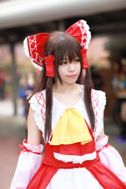 olay Japon animasyon poz bir Cosplayer