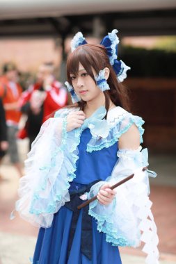 olay Japon animasyon poz bir Cosplayer