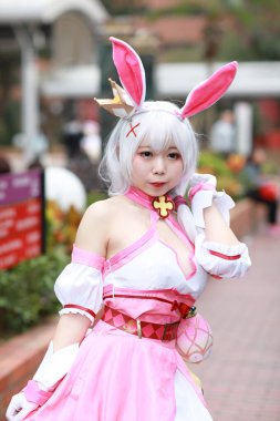 olay Japon animasyon poz bir Cosplayer