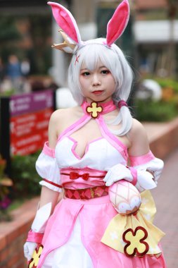 olay Japon animasyon poz bir Cosplayer