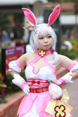 olay Japon animasyon poz bir Cosplayer
