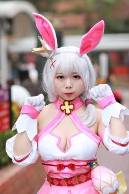 olay Japon animasyon poz bir Cosplayer