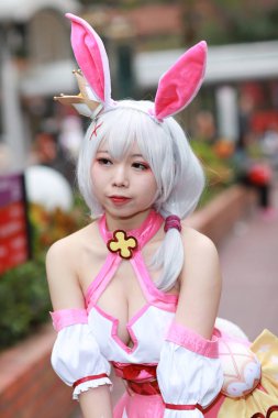 olay Japon animasyon poz bir Cosplayer