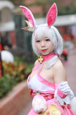 olay Japon animasyon poz bir Cosplayer