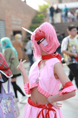 olay Japon animasyon poz bir Cosplayer