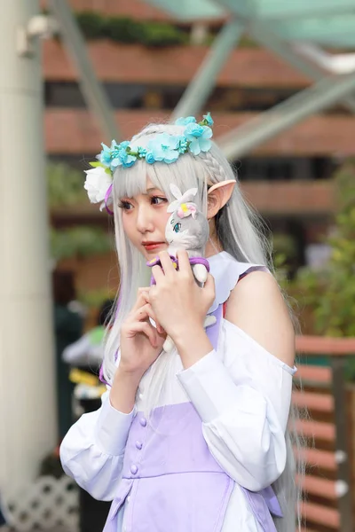 Cosplayer Posing Japanese Animation Event — Stock Photo, Image