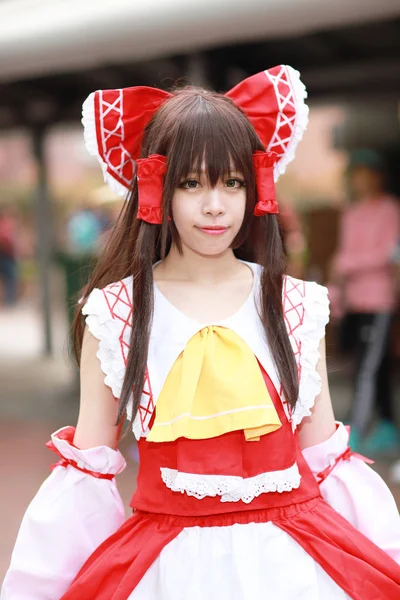 olay Japon animasyon poz bir Cosplayer
