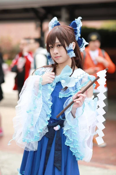 Cosplayer Posing Japanese Animation Event — Stock Photo, Image