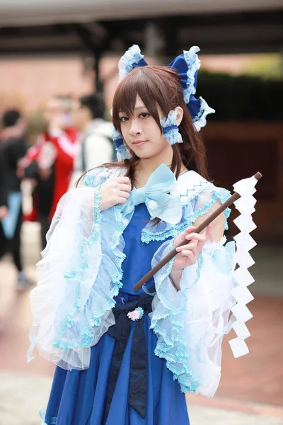olay Japon animasyon poz bir Cosplayer
