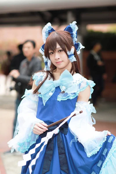 olay Japon animasyon poz bir Cosplayer