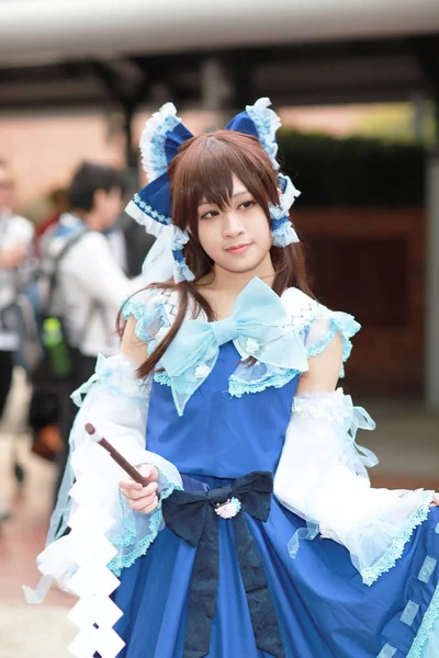 Cosplayer Posing Japanese Animation Event — Stock Photo, Image