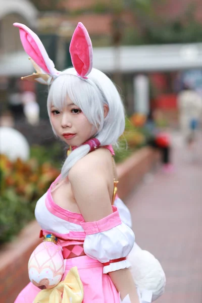 Cosplayer Poserar Den Japansk Animationen Händelse — Stockfoto