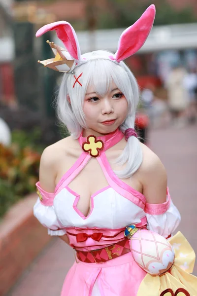 Cosplayer Posing Japanese Animation Event — Stock Photo, Image