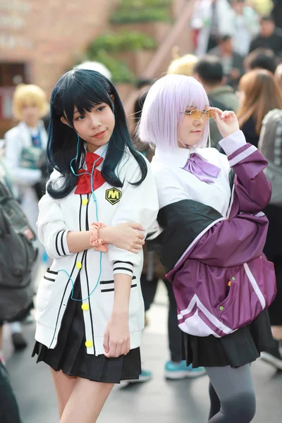 Cosplayer Posing Japanese Animation Event — Stock Photo, Image