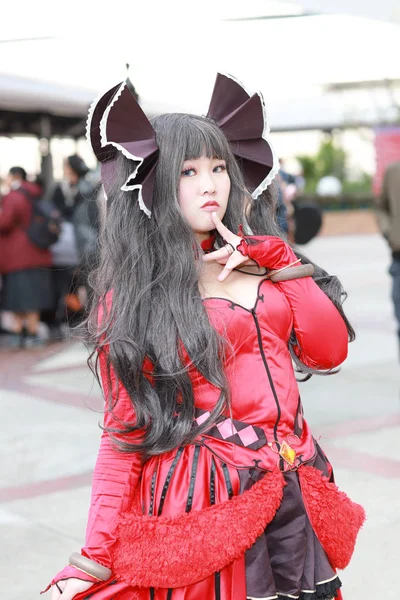 olay Japon animasyon poz bir Cosplayer