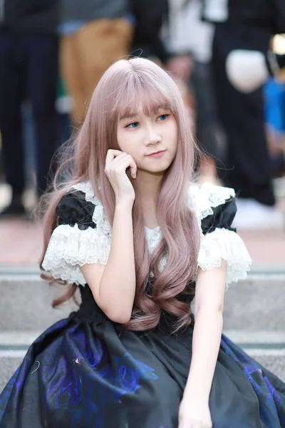 이벤트에서 애니메이션 Cosplayer — 스톡 사진