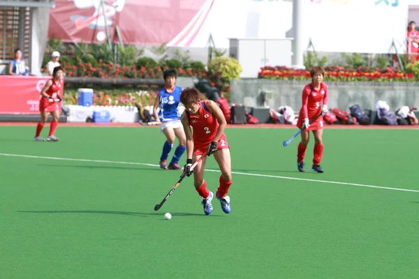 Una Mujer Partido Hockey Sobre Hierba Asia Juego — Foto de Stock