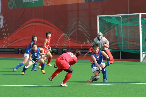 Una Mujer Partido Hockey Sobre Hierba Asia Juego — Foto de Stock