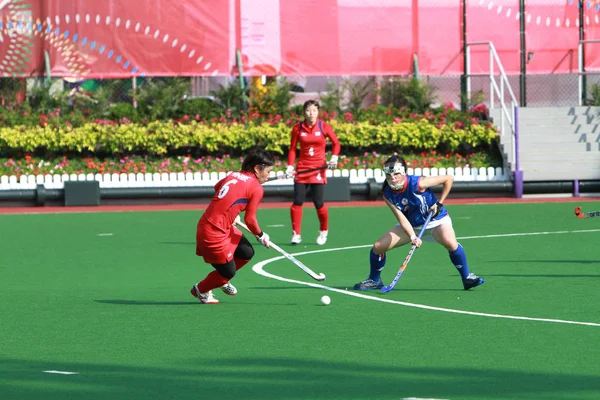 Una Mujer Partido Hockey Sobre Hierba Asia Juego — Foto de Stock