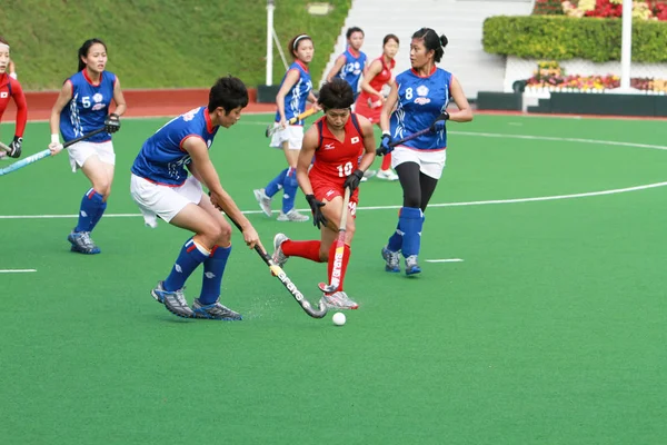 Una Mujer Partido Hockey Sobre Hierba Asia Juego — Foto de Stock