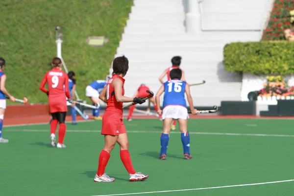 Una Mujer Partido Hockey Sobre Hierba Asia Juego — Foto de Stock